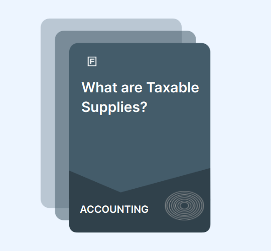 What are Taxable Supplies in the UK?